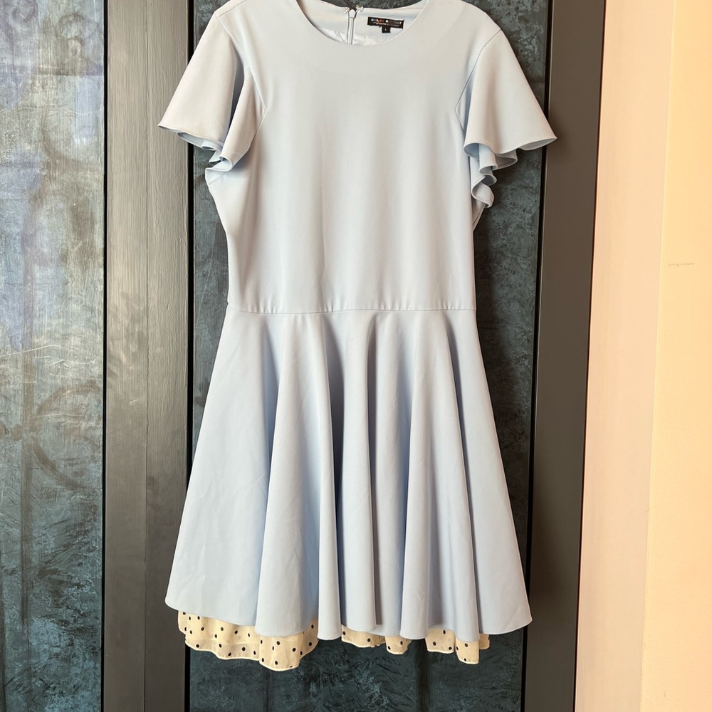 Baby blue mini dress